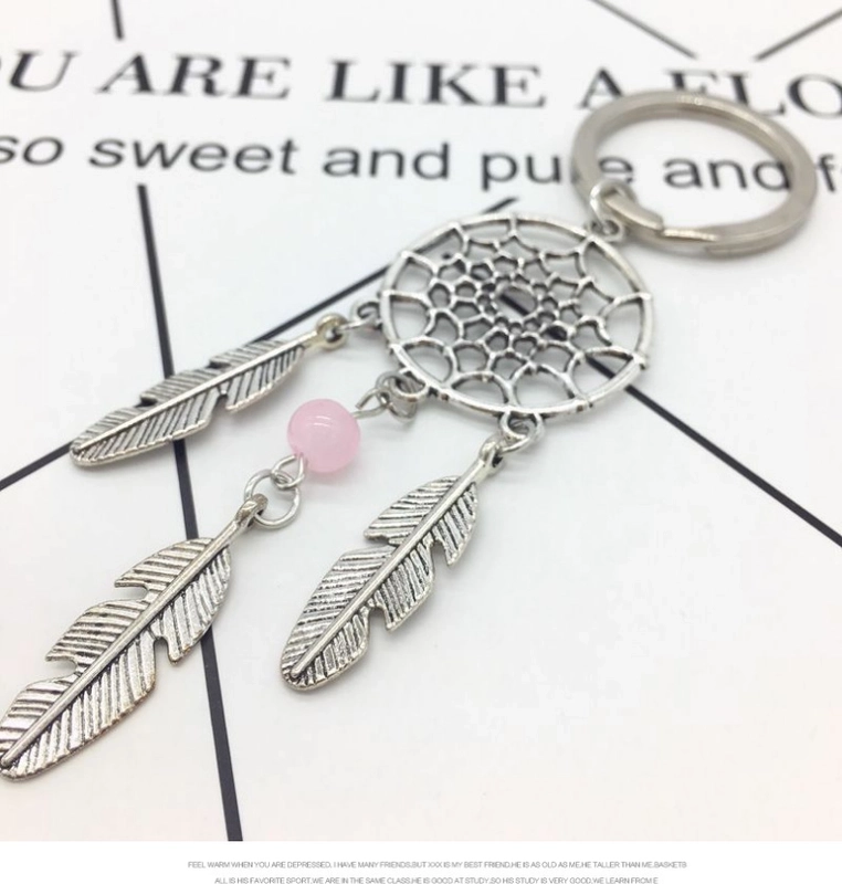 Retro Classic Style Dreamcatcher Metal Unisex Bag Pendant Keychain