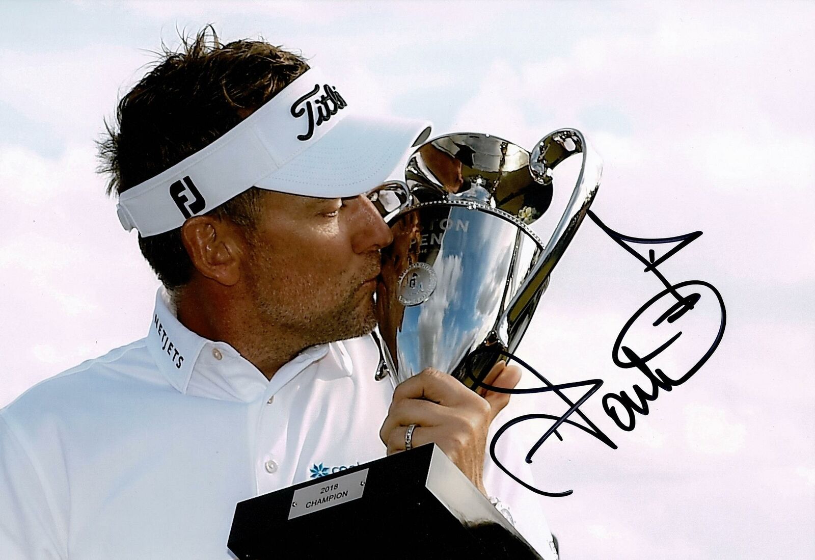 Ian Poulter Signed 12X8 Photo Poster painting Genuine Autograph AFTAL COA (3103)