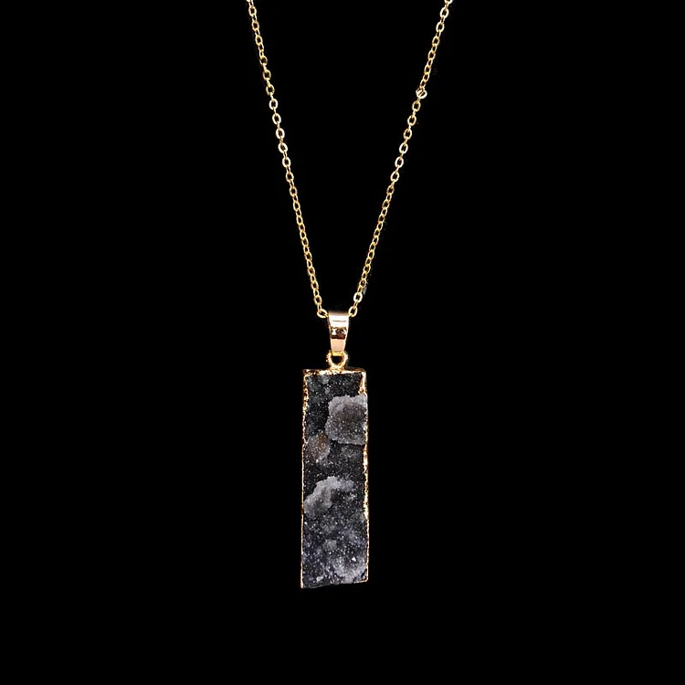 olivenorma black tourmaline natural crystal stone necklace