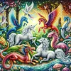 Diamond Painting -5D Full Round Drill Unicorn
