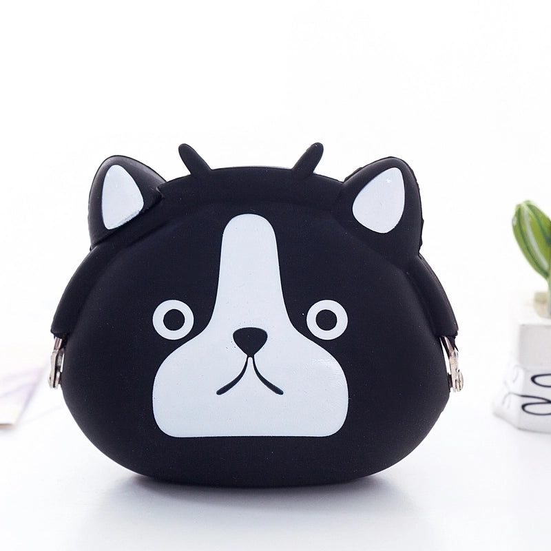 2 Pieces Women’s Animal Silica Gel Buckle Coin Purses