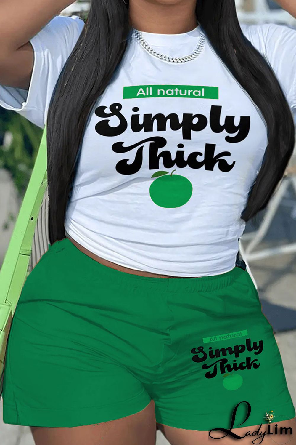 Rose Red Casual Print Patchwork O Neck Short Sleeve Two Pieces