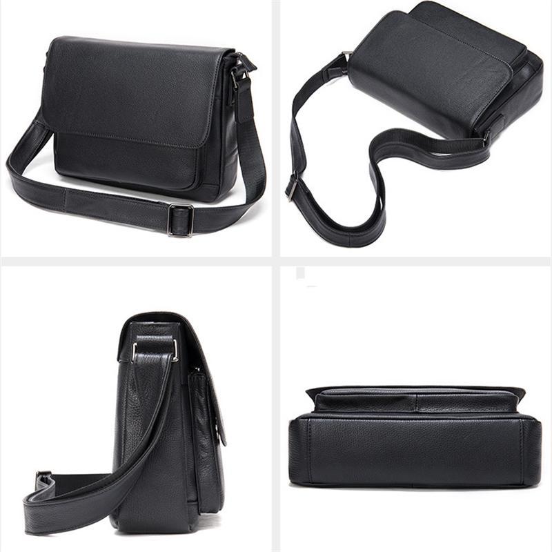 Mens Hipster Messenger Bags Plain Casual Leather Shoulder Bags