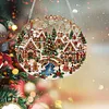 Crystal Diamond Painting Christmas Gingerbread Village 9in Ornament