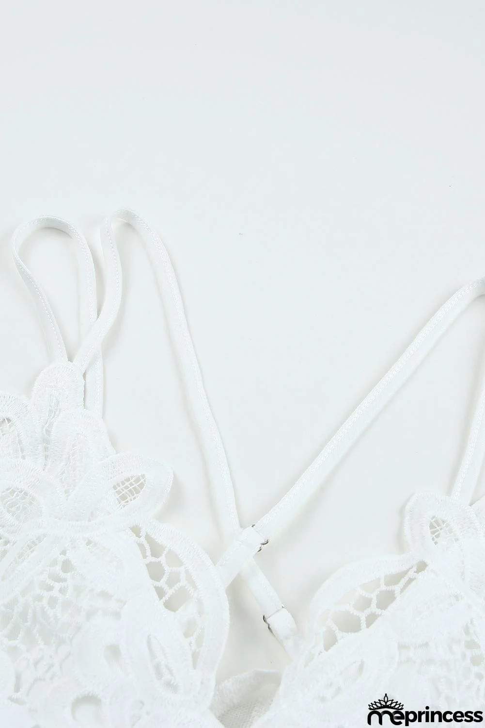 Lace Crisscross Backless Maxi Dress