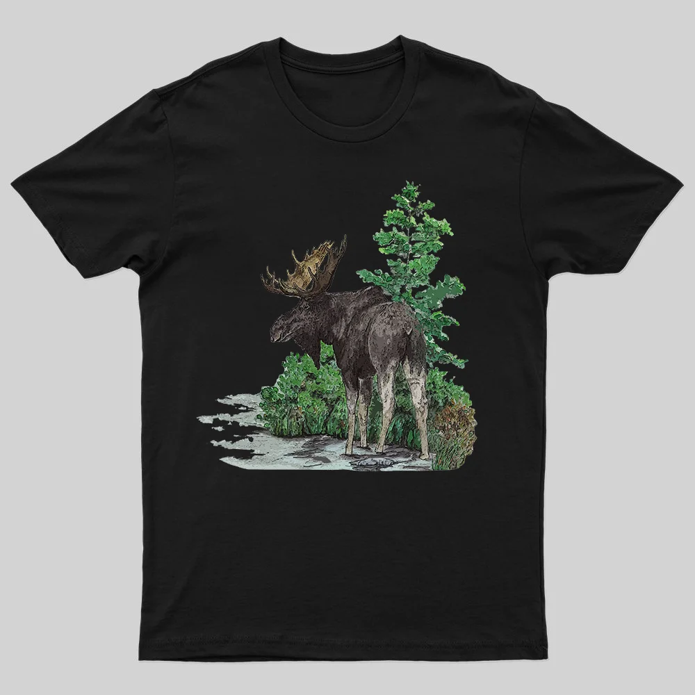 Moose Printed Men's T-shirt