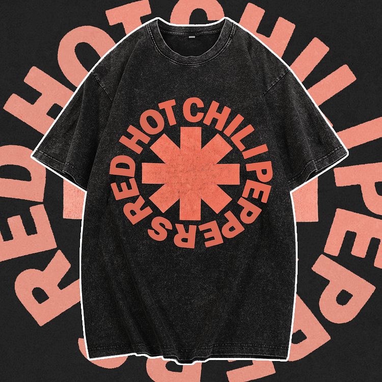 Davidhawaii100% Cotton Casual Attractive Retro Rock Circle Logo T-Shirt - 100% Cotton