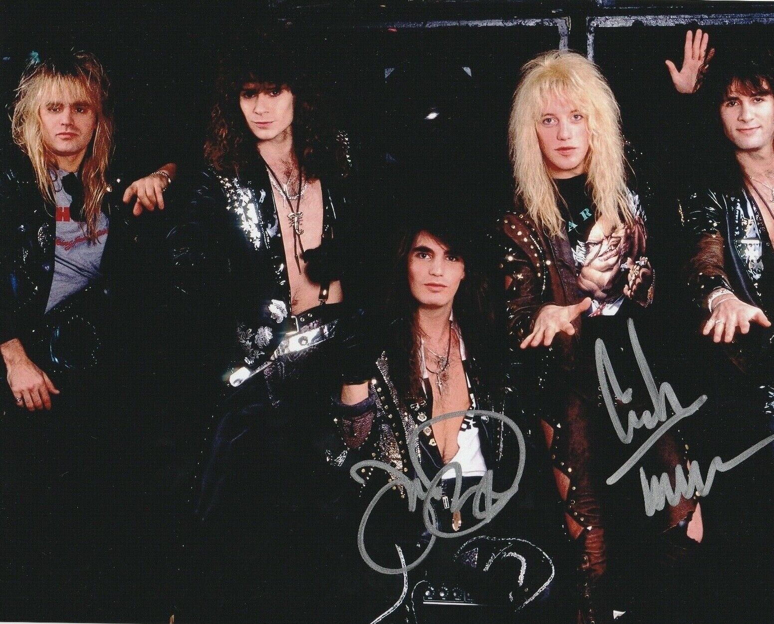 * WARRANT * signed autographed 8x10 Photo Poster painting * ERIK TURNER & JERRY DIXON * 2