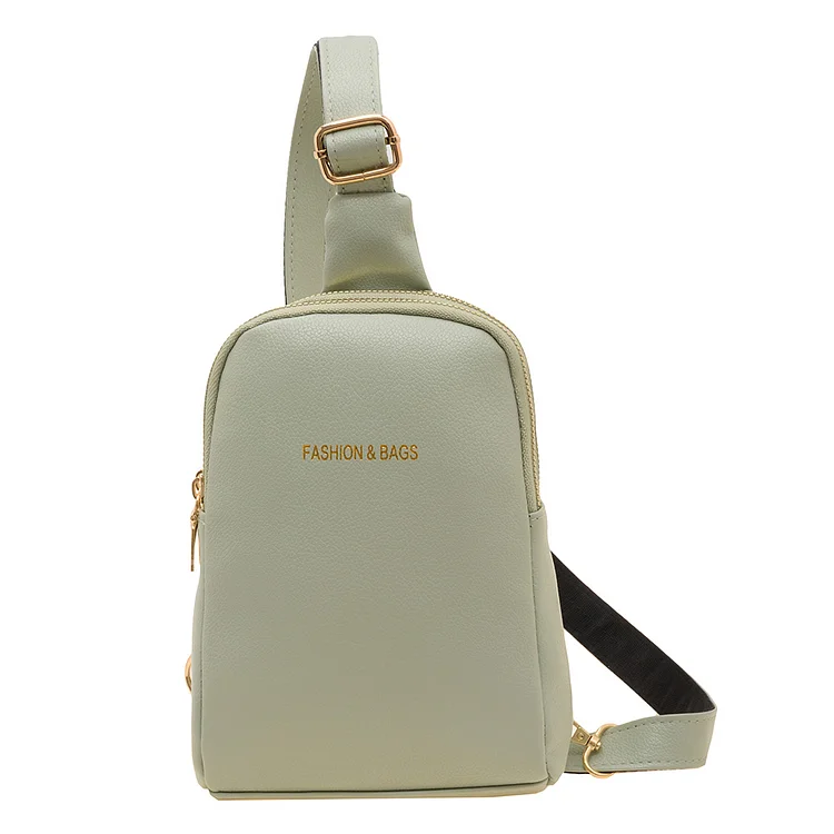 Casual Chest Bag Fashion Lady Crossbody Bag Portable Solid Color for Teen Girls-Annaletters