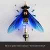 Insects DIY Assembly Model Cicada Toy Handmade Puzzle Figures with Voice-activated Photo Frame