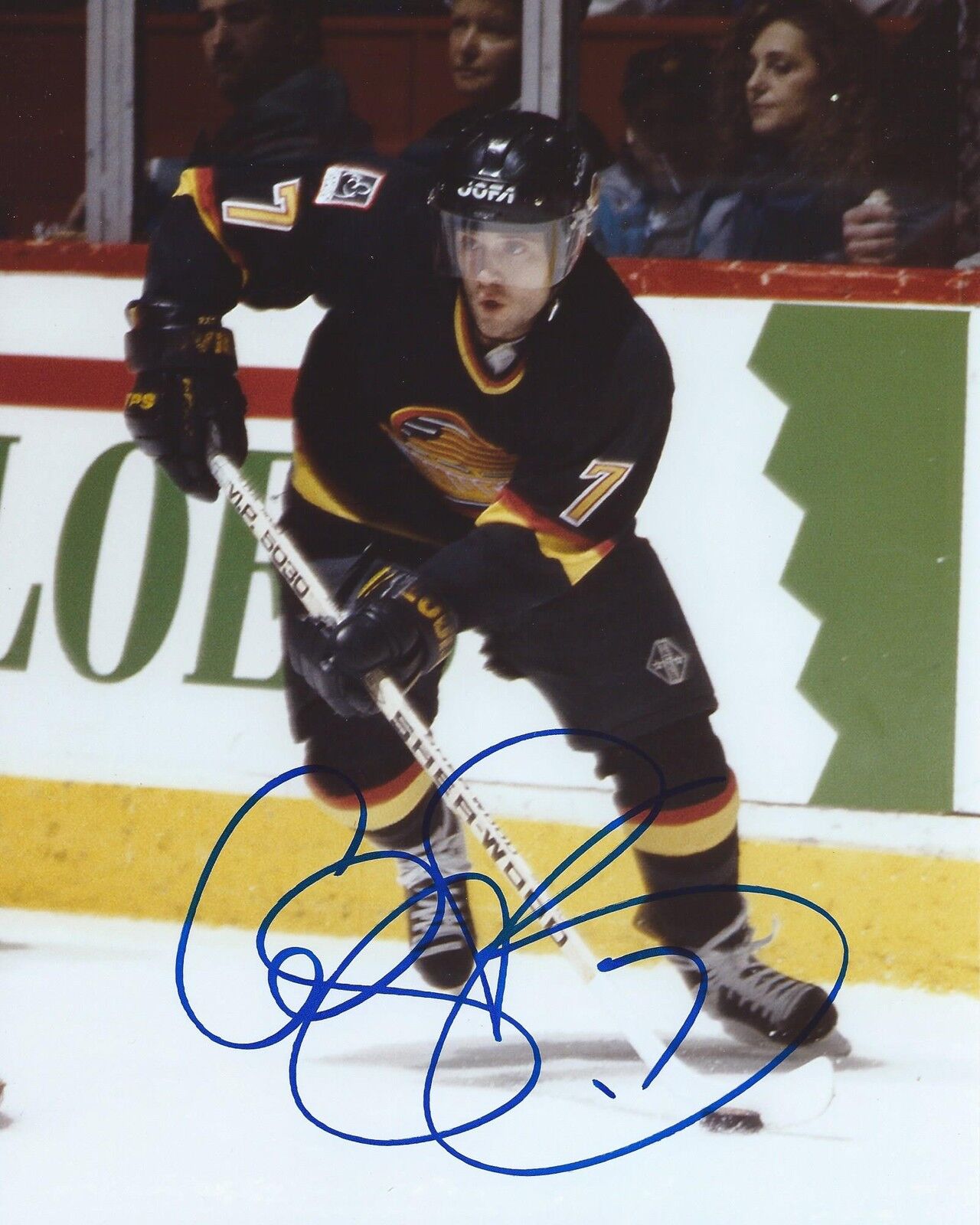 Cliff Ronning Signed 8×10 Photo Poster painting Vancouver Canucks Autographed COA