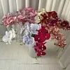9 Heads Pink Purple Velvet Orchid Autumn Decor Artificial Flower