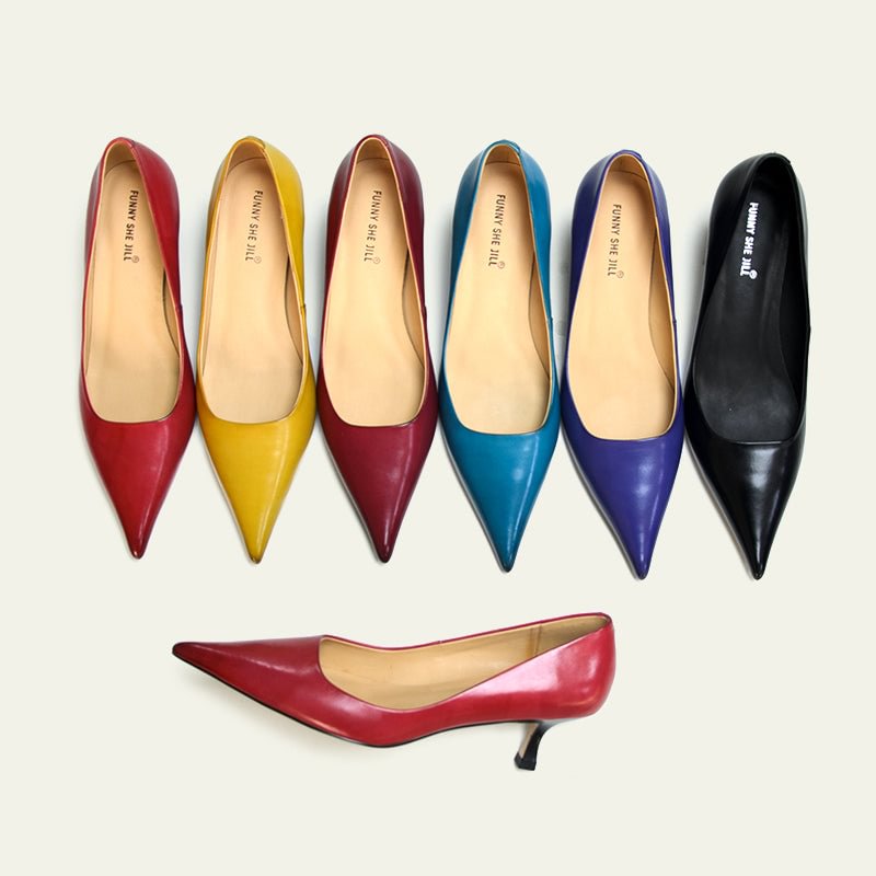 Kitten Heels Pointed Toe Shoes Classy Pumps
