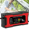 12V 6A Car Battery Charger LCD Display Car Battery Maintainer for Car Motorcycle