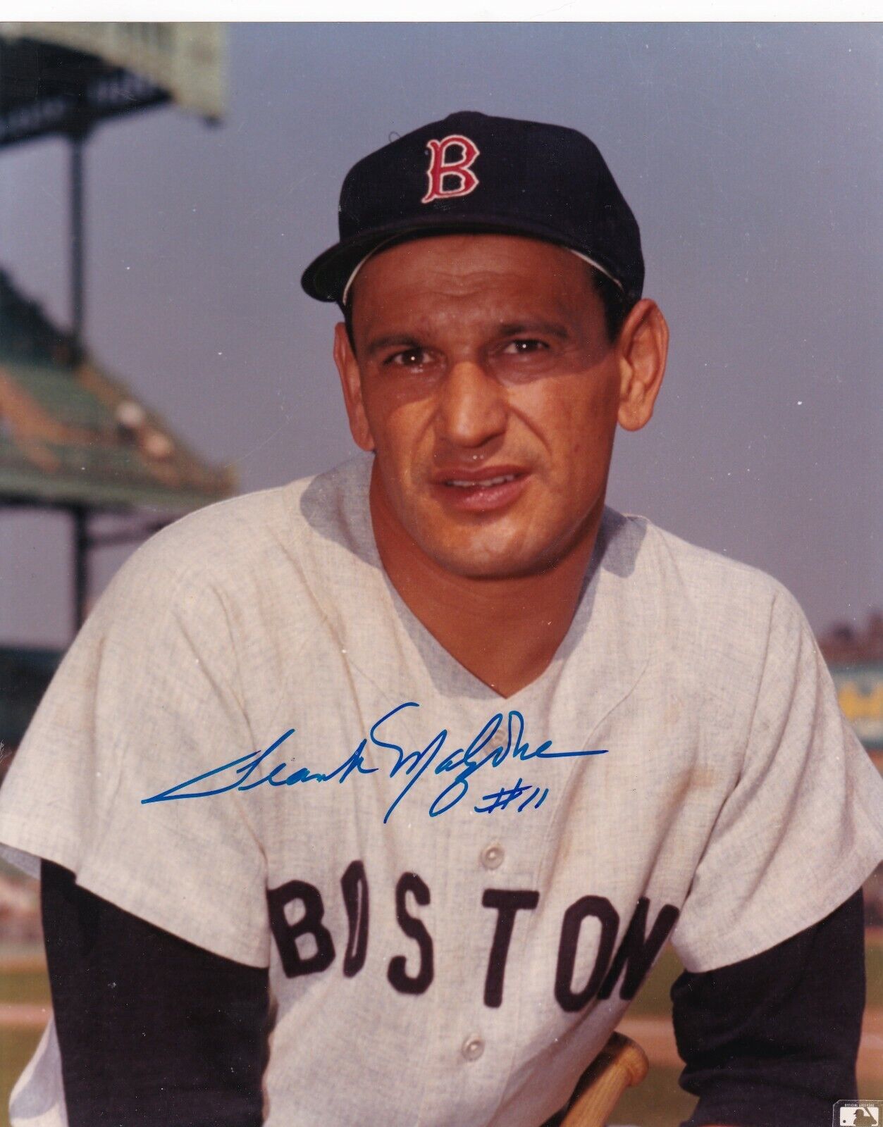 FRANK MALZONE BOSTON RED SOX ACTION SIGNED 8x10