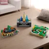 Assembling Building Blocks Hand-Cranked Movable Mini Country Railway Track Toy Gift