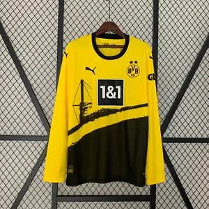 2023 / 2024 Long Sleeve Dortmund Hone Football Shirt 1:1 Thai Quality