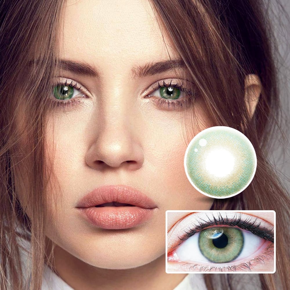 Basil leaves Green Colored Contact Lenses