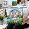 (25x25cm)DIY Dreamcatcher Framed Handmade Pearl Painting Art Craft Kit Living Home Decor