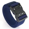 Men'S Outdoor Sports And Casual Nylon Elastic Buckle Automatic Tactical Canvas Belt by Inlyline