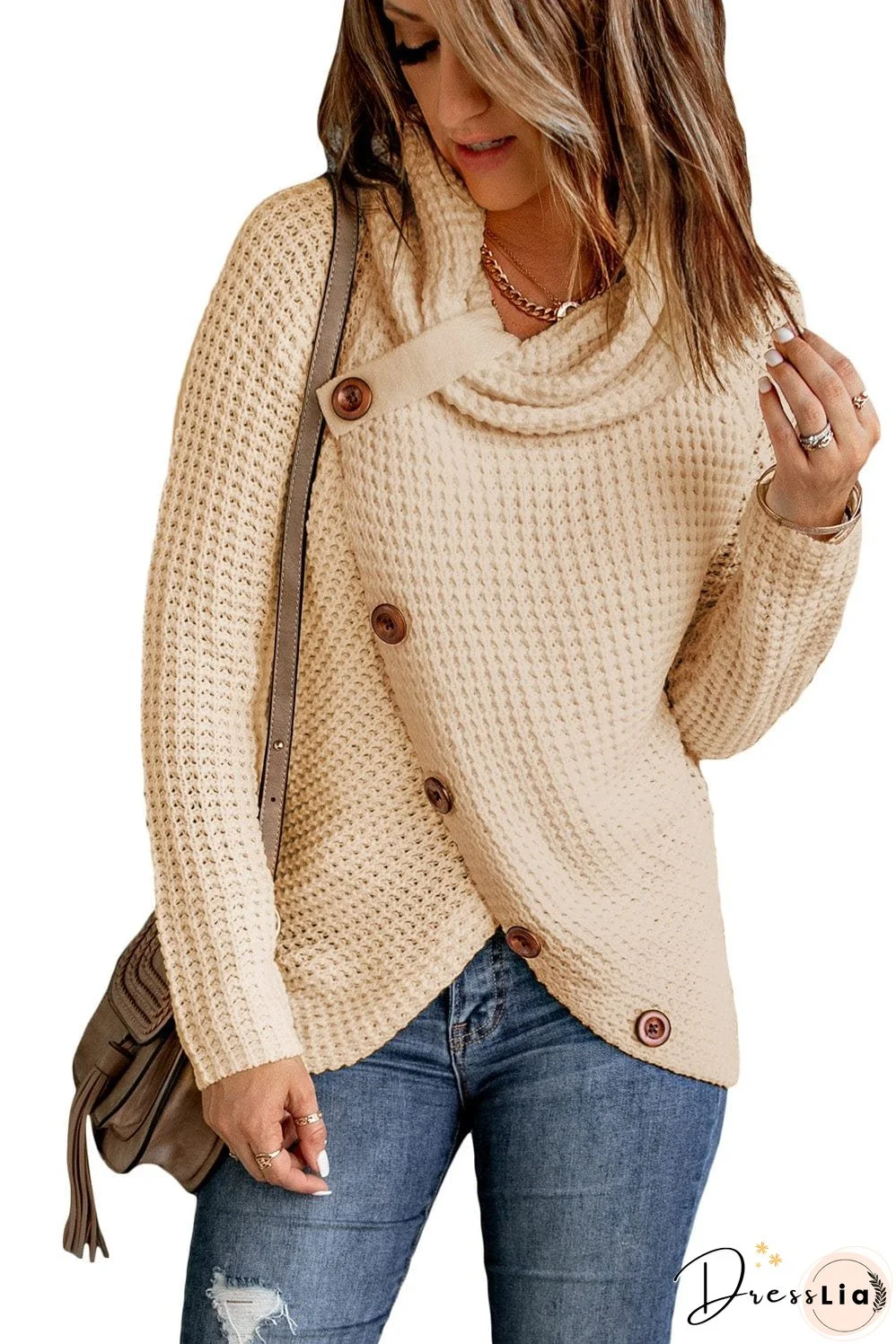 Knitted Turtleneck Pullover Sweater