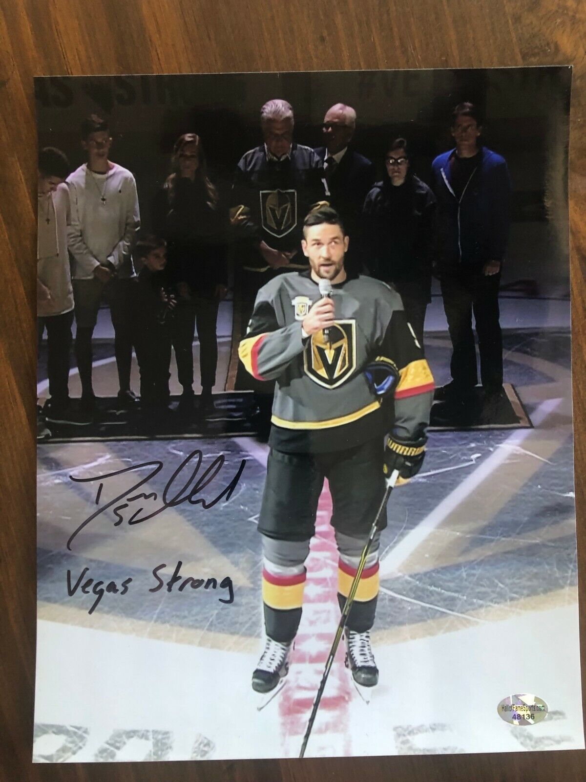 Deryk Engelland Signed Vegas Strong