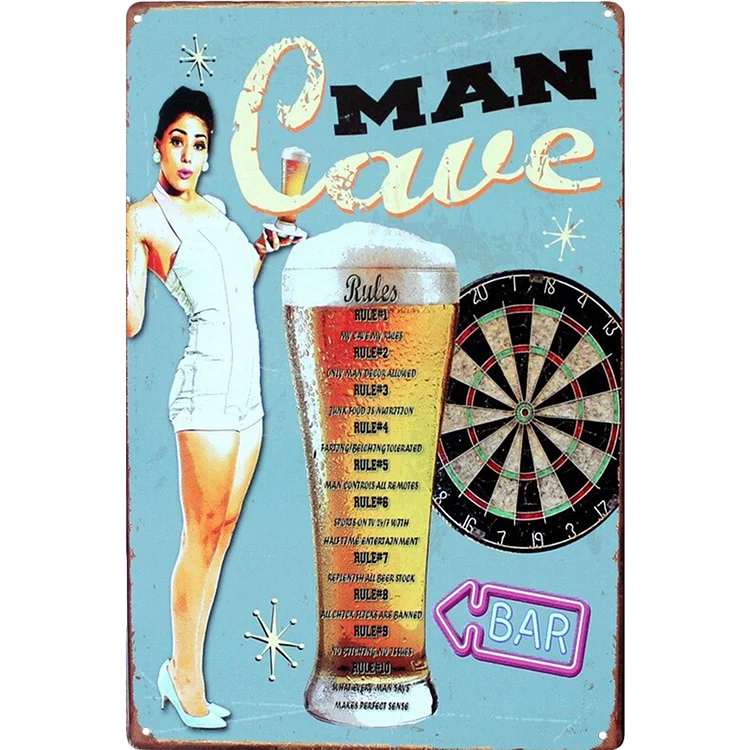 Beer Girl - Vintage Tin Signs/Wooden Signs - 8*12Inch/12*16Inch