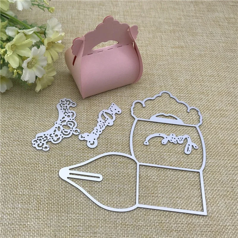 Wedding crown box purse Metal Cutting Dies for DIY Scrapbooking Album Paper Cards Decorative Crafts Embossing Die Cuts