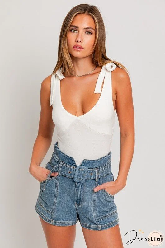 TAYLOR STRAP TIE BODY SUIT