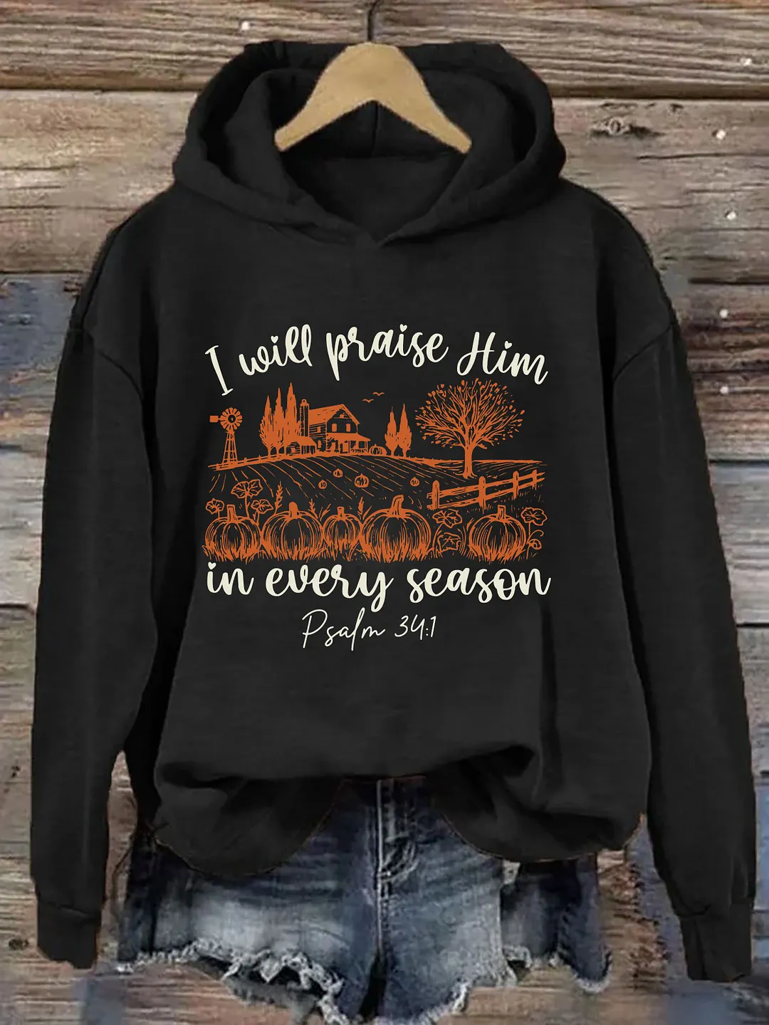 Bible Verse Fall Shirt Pumpkin Hoodie