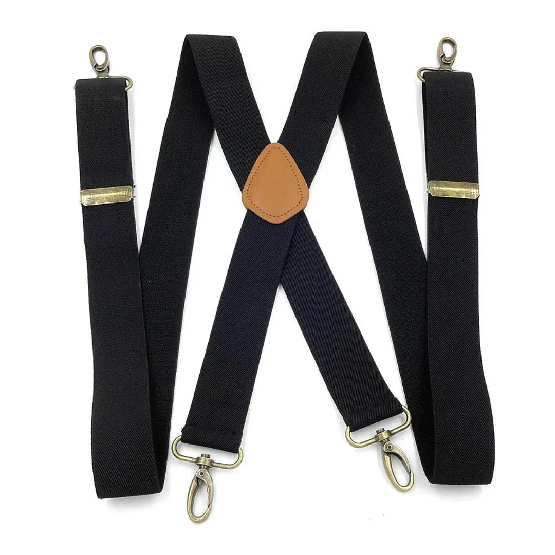 Trousers Elastic Shoulder Strap Hook Buckle Suspenders Clip-inspireuse