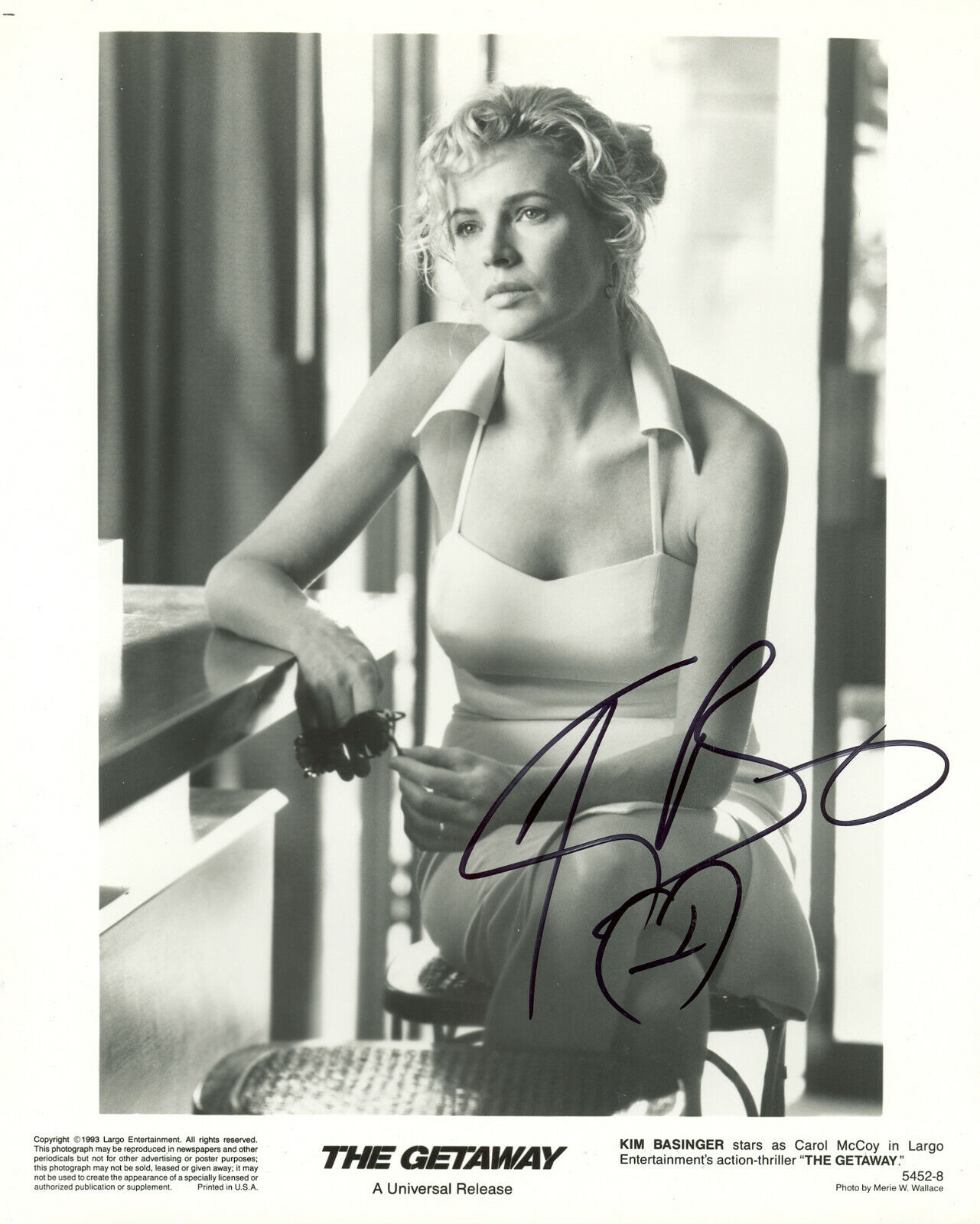 KIM BASINGER Signed 'The Getaway' Photo Poster paintinggraph - Stunning Model & Actress reprint