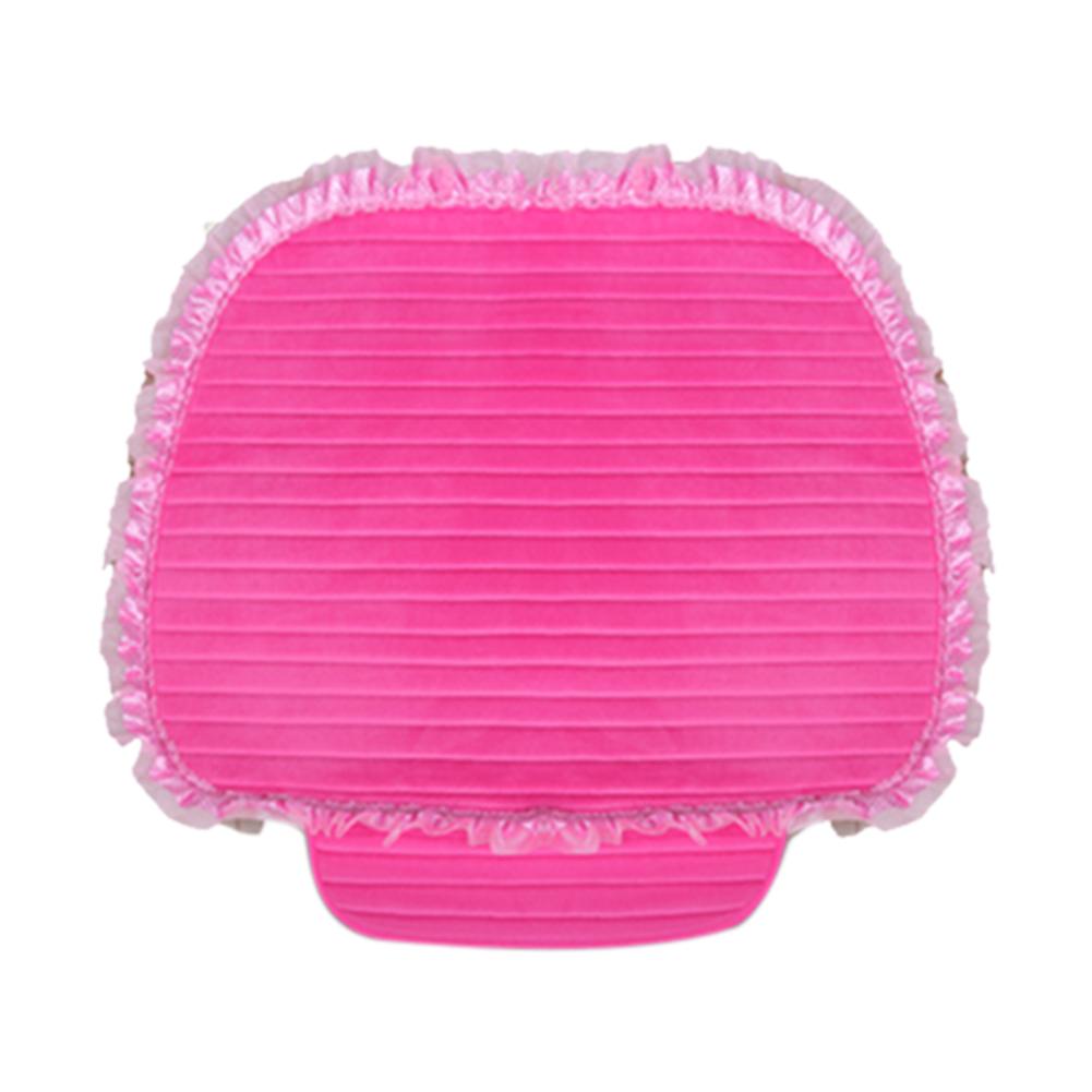 

Lace Car Seat Cover Single Seat Non-slip Car Cushion(Striped Plush)(Pink), Pink（粉色）, 501 Original