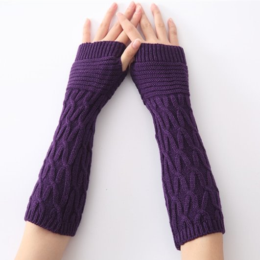 Comstylish Fingerless Knitted Arm Gloves