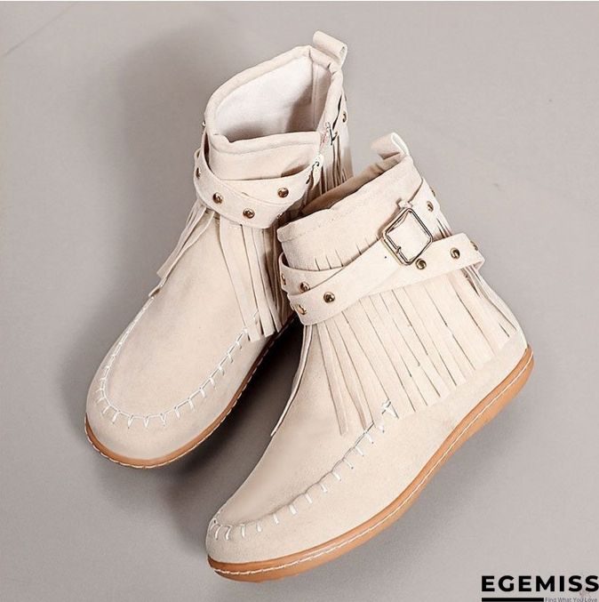 Bohemian Style Casual Blue Boots | EGEMISS