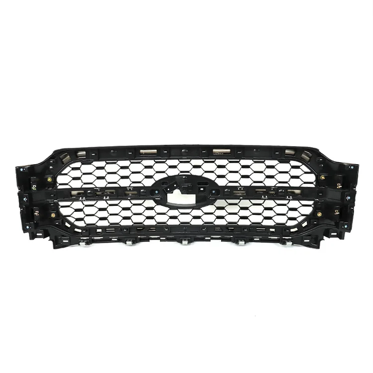 SEBLAFF Front Bumper Grille Chrome Suround Sliver Insert Grill Replacement for 2021 2022 2023 F150 PLATINUM MODEL