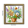 Diamond Painting Special Shaped Drill Plant With Frame(22x22 CM)