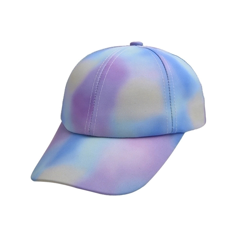 Children Unisex Basic Minimalist Gradient Color  Printing Ivy Cap