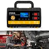 12V/24V Car Battery Charger with Cable Clamps & LCD Display Automatic Chargers and Maintainer for Car Motorcycle Lawn Mower