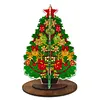 Diamond Painting Double Sided 3D Red Christmas Tree Tabletop Ornaments Kits