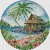 Island-14CT Stamped Cross Stitch 37*37cm/14.57*14.57in