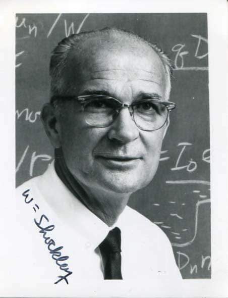 William B. Shockley (+89) autograph, NOBEL PRIZE PH 1956, signed Photo Poster painting