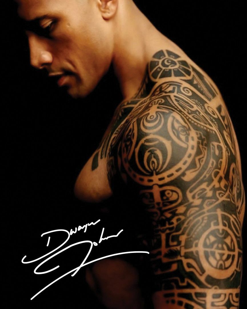 Dwayne Johnson - The Rock Autograph Signed Photo Poster painting Print 5