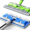🏆Hot Sale 50% OFF⏳Flat Mop with Stainless Steel Handle with Reusable Washable Mop Cloths