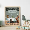 Bathroom Puppy Full 11CT 3 Strands DIY Stamped Cross Stitch Kits 40x50cm Embroidery Needlepoint Starter Kit for Beginners Adults Gift Home Wall Decor