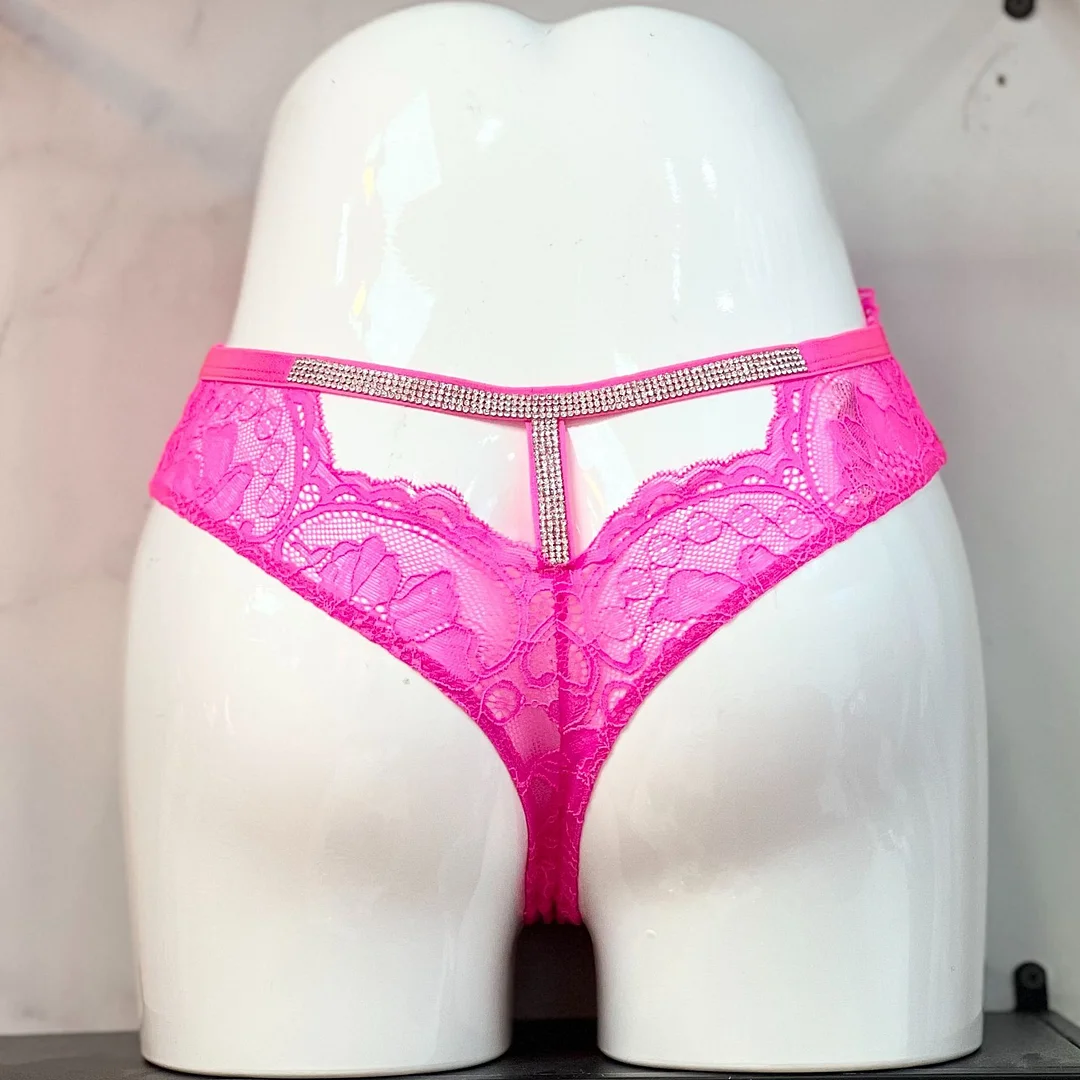 Athvotar Athvotar Lace Through T-Shaped Water Drill Thongs T-Shirts T-Shirts Tempting Lace-Side T-Trousers Ladies T-Shirts