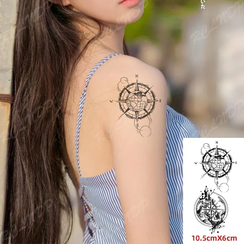 Waterproof Temporary Tattoo Sticker Small Cute Flower Plant Body Art Flash Tatoo Fake Tatto for Women Men