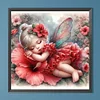 (40*40cm)Flower Fairy - Full Round Drill Diamond Painting