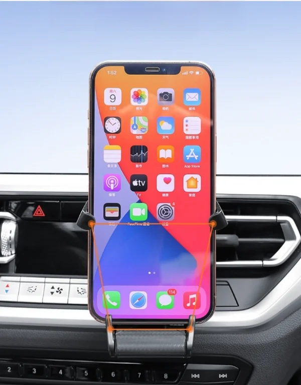 Car Mobile Phone Holder Bracket Car Air Conditioning Outlet Fixed Navigation Bracket