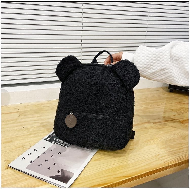 Personalised Bear Backpacks Portable Children Travel Shopping Rucksacks Women's Cute Bear Shaped Shoulder Backpack